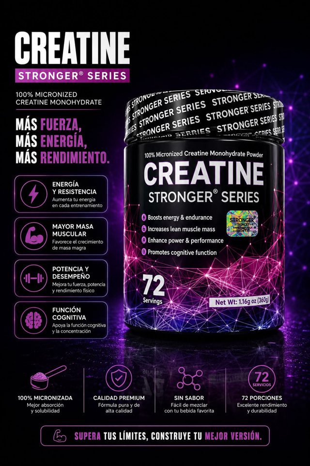 Creatine Stronger Series creatina monohidratada